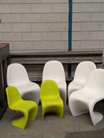 Vitra Panton stoelen - 6 stuks, Huis en Inrichting, Stoelen, Ophalen of Verzenden, Wit, Kunststof