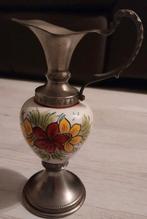 Vaas zinn Peltro  20 cm hoog, Ophalen of Verzenden