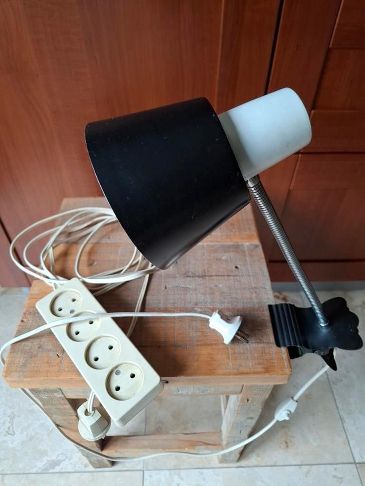Hala klemspot. Hala Zeist lamp. Hala bureaulamp. Zwart-wit, Huis en Inrichting, Lampen | Tafellampen, Gebruikt, Minder dan 50 cm