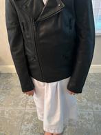 Sandro lederen bikers jas, Maat 48/50 (M), Zwart, Ophalen of Verzenden, Zo goed als nieuw