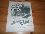 Hermann wenzel - die post im walde - wie die blumen flustern, Muziek en Instrumenten, Bladmuziek, Gebruikt, Ophalen of Verzenden