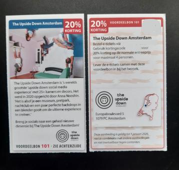 The Upside Down Amsterdam 20% korting. beschikbaar voor biedingen