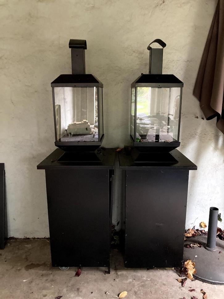Gaskachel / terrashaard / sfeerhaard (2 stuks), Huis en Inrichting, Kachels, Gebruikt, Vrijstaand, Gaskachel, Gas, Ophalen
