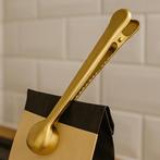 !OP=OP! Koffielepel Goud met Clip - Nieuw! -  €1,95/stuk, Nieuw, Ophalen of Verzenden, Rvs of Chroom, Vaatwasserbestendig