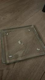 Glazen kaarsenplateaus, Ophalen of Verzenden, Nieuw, Overige materialen, Minder dan 25 cm