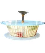 Vintage hanglamp, Verzenden, Gebruikt, Glas, Minder dan 50 cm