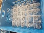 glazen. in krat 30 vaks  6x krat met deksel, Huis en Inrichting, Ophalen, Gebruikt