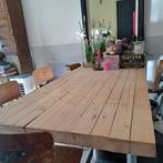 Prachtige eettafel,keukentafel of werktafel.Metselprofielen., Ophalen, 50 tot 100 cm, Zo goed als nieuw, 150 tot 200 cm
