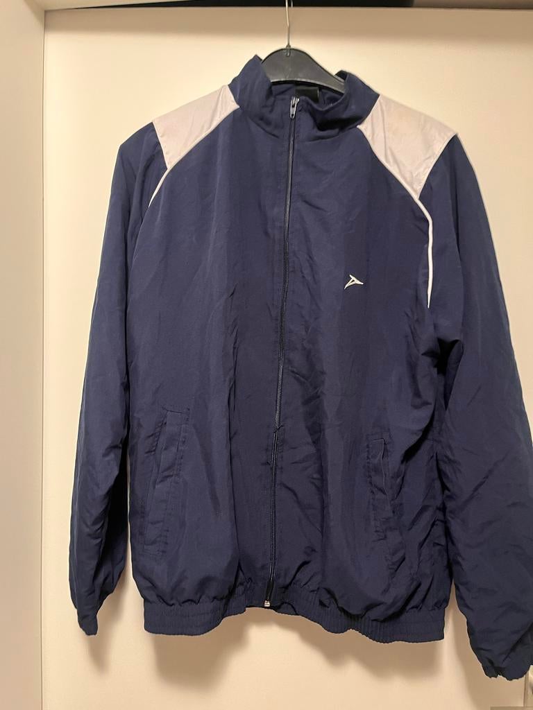 Dutchy blauwe sport jas - Maat L, Ophalen of Verzenden, Zo goed als nieuw, Maat 52/54 (L), Blauw