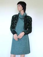 VERA & LUCY Geweldige Groene Pailletten Bolero Jasje XS 34, Kleding | Dames, Vera And Lucy, Ophalen of Verzenden, Zo goed als nieuw