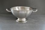 Vintage Alfra Alessi Italy zware RVS schaal op voet 300 cl, Overige materialen, Schaal, Verzenden, Rond