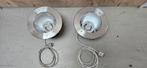 Mooie grote RVS/ 24cm diameter/ plafondspots led, Ophalen, Metaal of Aluminium, Zo goed als nieuw, Industrieel