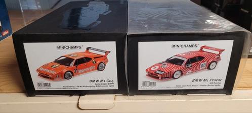 Minichamps BMW M1 Procar  BASF en JAGERMEISTER, Hobby en Vrije tijd, Modelauto's | 1:5 tot 1:12, Zo goed als nieuw, Auto, 1:9 t/m 1:12