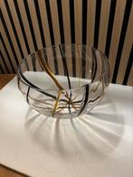 Glazen schaal met decoratie, Schaal, Rond, Ophalen of Verzenden, Glas
