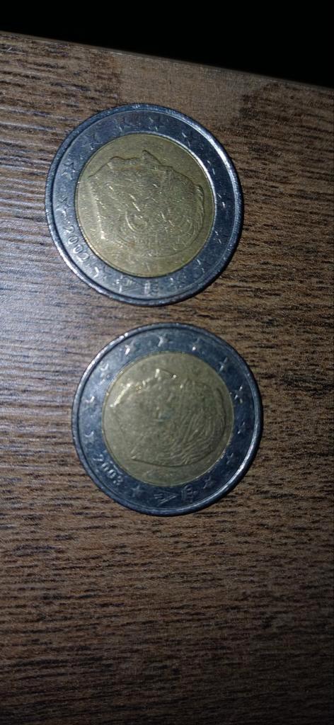 Zeldzame 2 Euro Munt met Misdruk, Postzegels en Munten, Munten | Europa | Euromunten, Losse munt, 2 euro, Overige landen, Ophalen of Verzenden