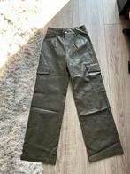 Groene leren cargo broek s, Ophalen of Verzenden, Zo goed als nieuw, Maat 36 (S), Lang