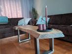 Unieke boomstam salon tafel, Huis en Inrichting, Tafels | Salontafels, 100 tot 150 cm, 50 tot 100 cm, Zo goed als nieuw, Rechthoekig