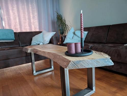 Unieke boomstam salon tafel, Huis en Inrichting, Tafels | Salontafels, Zo goed als nieuw, Minder dan 50 cm, 50 tot 100 cm, 100 tot 150 cm