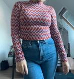 Turtleneck croptop, Ophalen of Verzenden, Zo goed als nieuw, Lange mouw, Roze