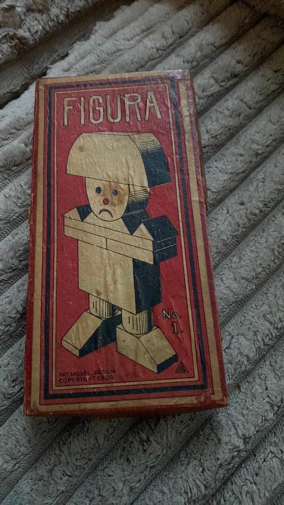 Figura houten puzzel, compleet uit 1920, Antiek en Kunst, Antiek | Speelgoed, Ophalen of Verzenden