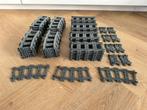 Lego rails 24 recht 27 bocht 8 flex, Kinderen en Baby's, Speelgoed | Duplo en Lego, Verzenden, Gebruikt