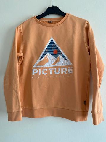 Picture Organic Clothing sweatshirt m vintage opdruk mt 140 beschikbaar voor biedingen