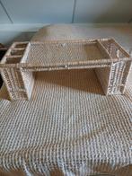 Z.g.a.n. rieten bed_ / schoot_/ picknick tafeltje., Ophalen, Zo goed als nieuw