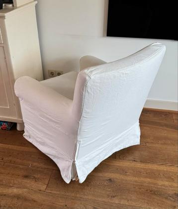 IKEA Ektorp Jennylund fauteuil met witte hoes, goede staat - afbeelding 4