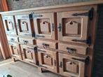 Eikenhouten kast (massief blank boeren eikenkast), Huis en Inrichting, Kasten | Buffetkasten, Ophalen, Zo goed als nieuw, 25 tot 50 cm