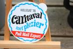 Vintage sticker Kielegat '78 Carnaval met plezier Pall Mall, Ophalen of Verzenden, Zo goed als nieuw