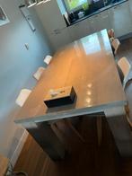 Eikenhouten eettafel 200x100, Ophalen, Eikenhout, 200 cm of meer, 50 tot 100 cm