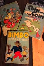Le Professeur Brique--Coin Coin--Bimbo, Franse Strips 1937, Boeken, Stripboeken, Meerdere stripboeken, Ophalen of Verzenden, Gelezen