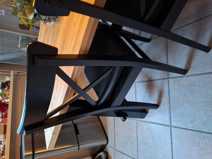 Ikea houten eethoek stoelen set van 6, Huis en Inrichting, Stoelen, Zo goed als nieuw, Grijs, Ophalen