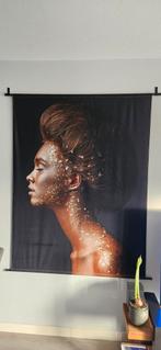 Decoratieve wanddoek met gouden details, Ophalen, Zo goed als nieuw