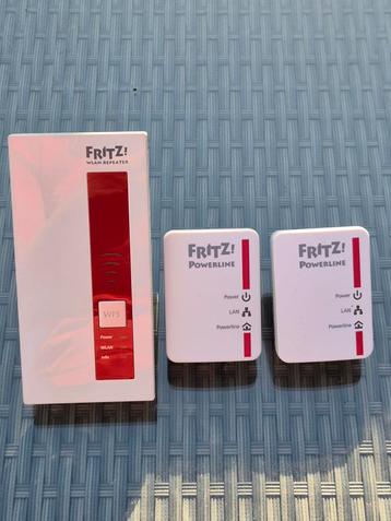 Fritz! WLAN Repeater 1160 + 2 Powerlines 510E beschikbaar voor biedingen
