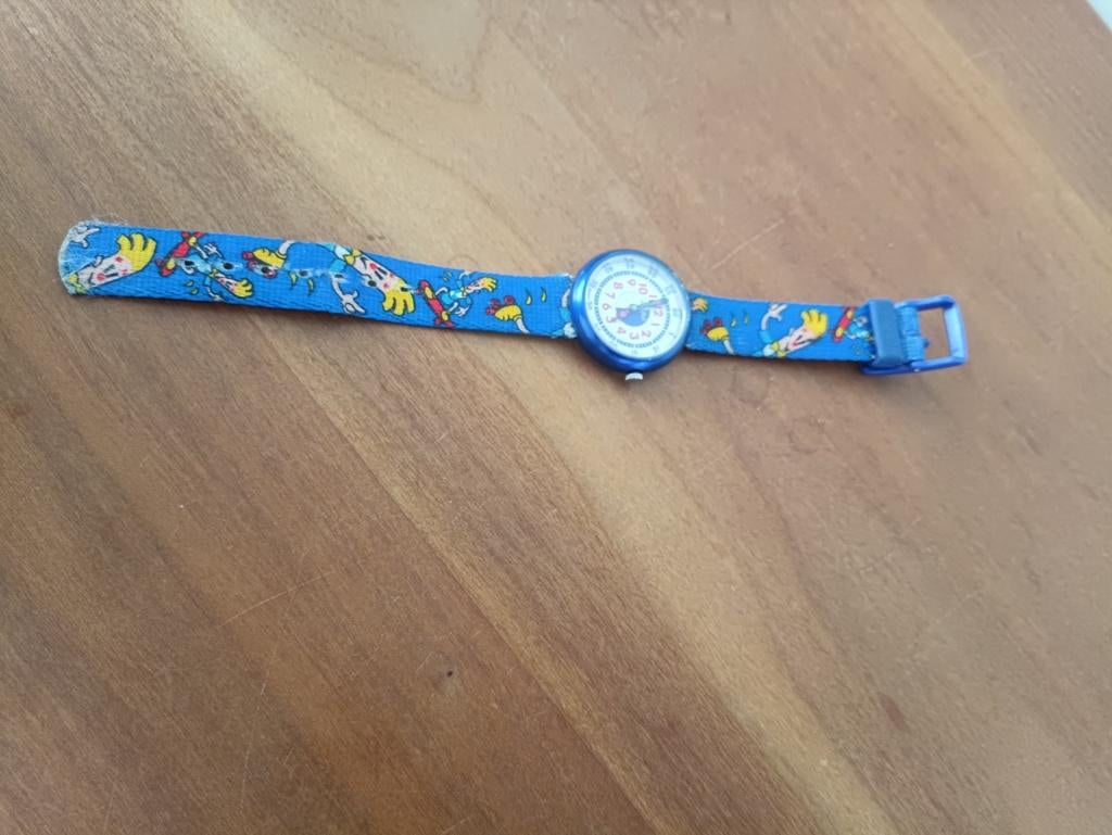 Blauw Swatch Polshorloge, FlikFlak, Kunststof, Gebruikt, Polshorloge, Swatch