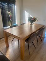 Eiken eettafel, Huis en Inrichting, Ophalen, Gebruikt, 50 tot 100 cm, Vijf personen of meer