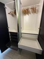 IKEA PAX kast - zwart met spiegeldeuren (150x60x236), Huis en Inrichting, Ophalen, 200 cm of meer, 150 tot 200 cm, Zo goed als nieuw