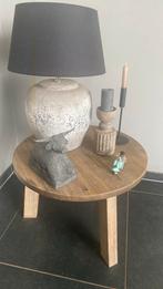 Houten tafel, Huis en Inrichting, Ophalen, Rond, Zo goed als nieuw, 60 cm of meer