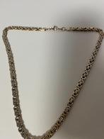 gouden koningsketting (nep) 44gr 56cm 6 mmbreed, Sieraden, Tassen en Uiterlijk, Kettingen, Ophalen, Zo goed als nieuw, Goud, Goud