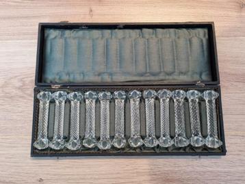 Glazen Bestekleggers - Set van 12 beschikbaar voor biedingen