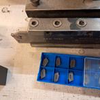 Steek beitel + plaatjes, Doe-het-zelf en Verbouw, Gereedschap | Machine-onderdelen en Toebehoren, Ophalen of Verzenden