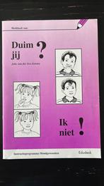 Duim jij?   Ik niet.  Logopedie, Boeken, Ophalen of Verzenden, Zo goed als nieuw