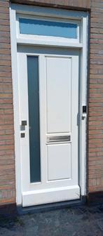 Houten voordeur, Doe-het-zelf en Verbouw, Ophalen, Zo goed als nieuw, Buitendeur, 200 tot 215 cm