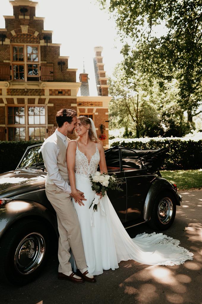 Modeca trouwjurk, Kleding | Dames, Trouwkleding en Trouwaccessoires, Zo goed als nieuw, Trouwjurk, Wit, Ophalen