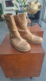 Cinderrella leren biker boots enkellaarsjes met riempjes  40, Verzenden, Bruin