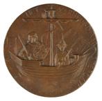 PENNING 1901 Lambertus Zijl : Wilhelmina en Hendrik, Verzenden, Brons, Nederland