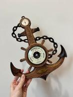Vintage anker thermo/barometer, 32x26cm. Sailor retro wand, Verzenden, Gebruikt, Barometer