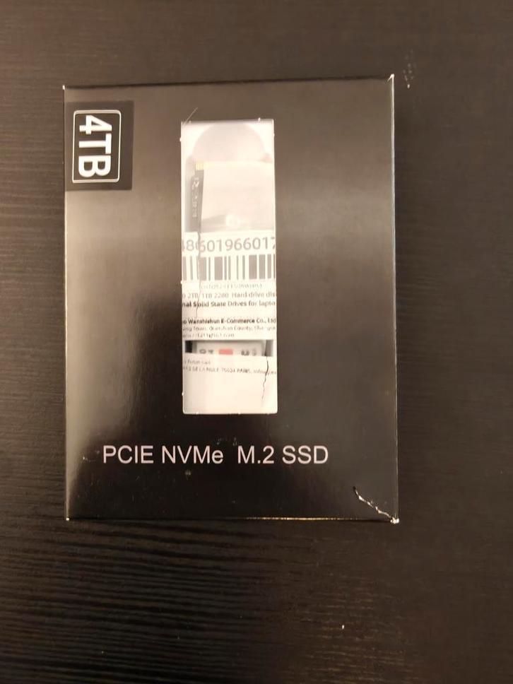 4TB SSD - Nieuw! Snelle opslag voor PC/Laptop, Computers en Software, Harde schijven, Nieuw, Desktop, Intern, SSD, Ophalen of Verzenden