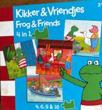 Puzzel Kikker & Vriendjes 4 in 1, Kinderen en Baby's, Speelgoed | Kinderpuzzels, Ophalen, 10 tot 50 stukjes, Zo goed als nieuw